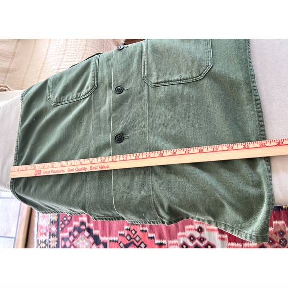 TRICIA FIX Embellished Vintage Army Jacket with Cut Off Sleeves - S - Picture 9 of 10